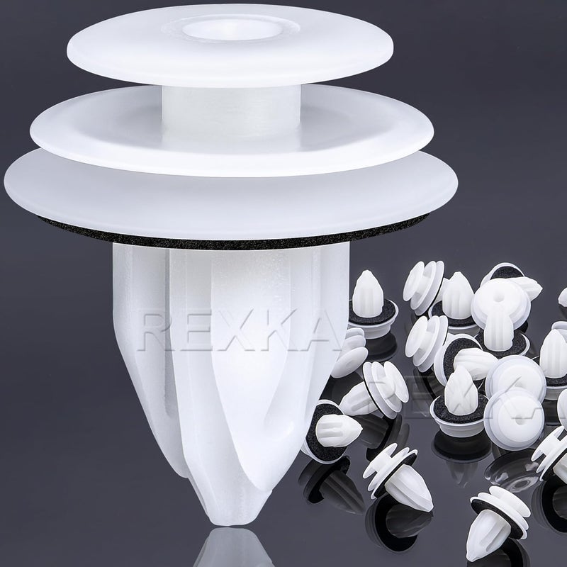 Rexka 25pcs Door Trim Panel Retainers Clips Compatible with Lexus Toyota 90467-A0005 Camry, FJ Cruiser, High Lander, RAV4, 4-Runner ES 350, GX 470, is 250, is 350, is F, LS 460 & LS 600HL - Image 1